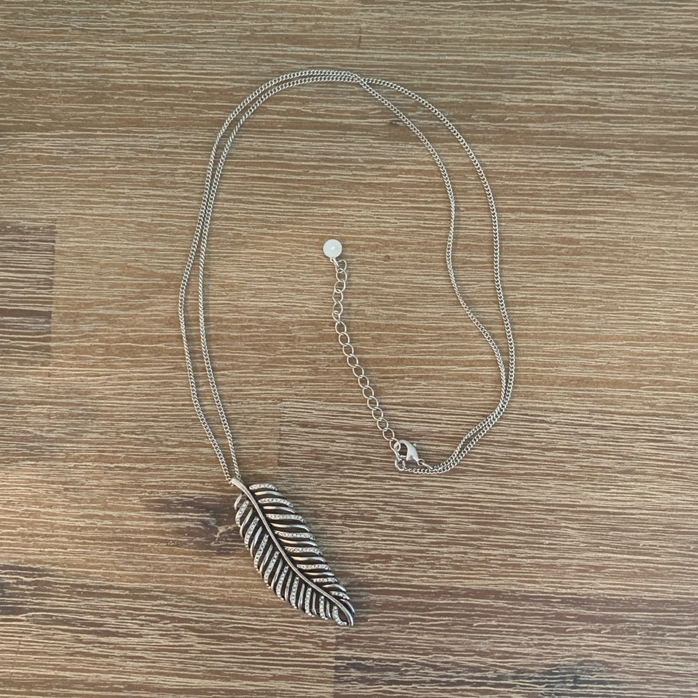Silver Feather Necklace